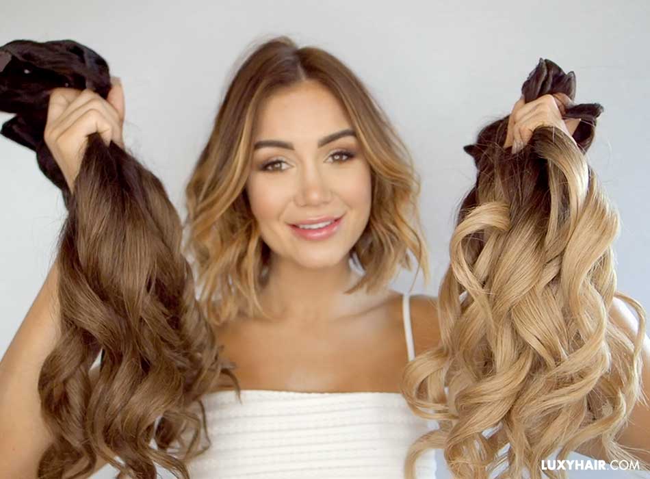 How to blend hair extensions with short hair