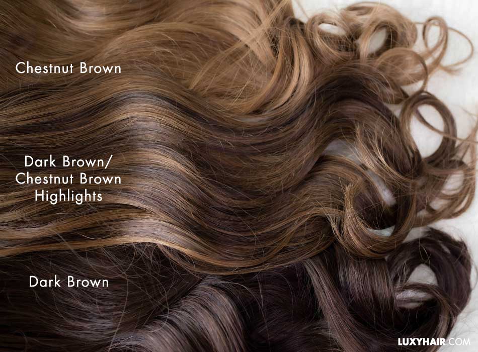 Brown hair with highlights