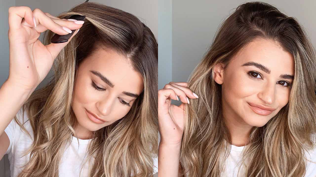 How to part your hair 4 different ways using hair extensions