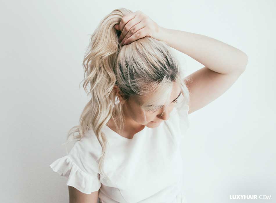 How to do a ponytail with hair extensions