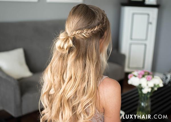 easy bohemian prom hairstyle