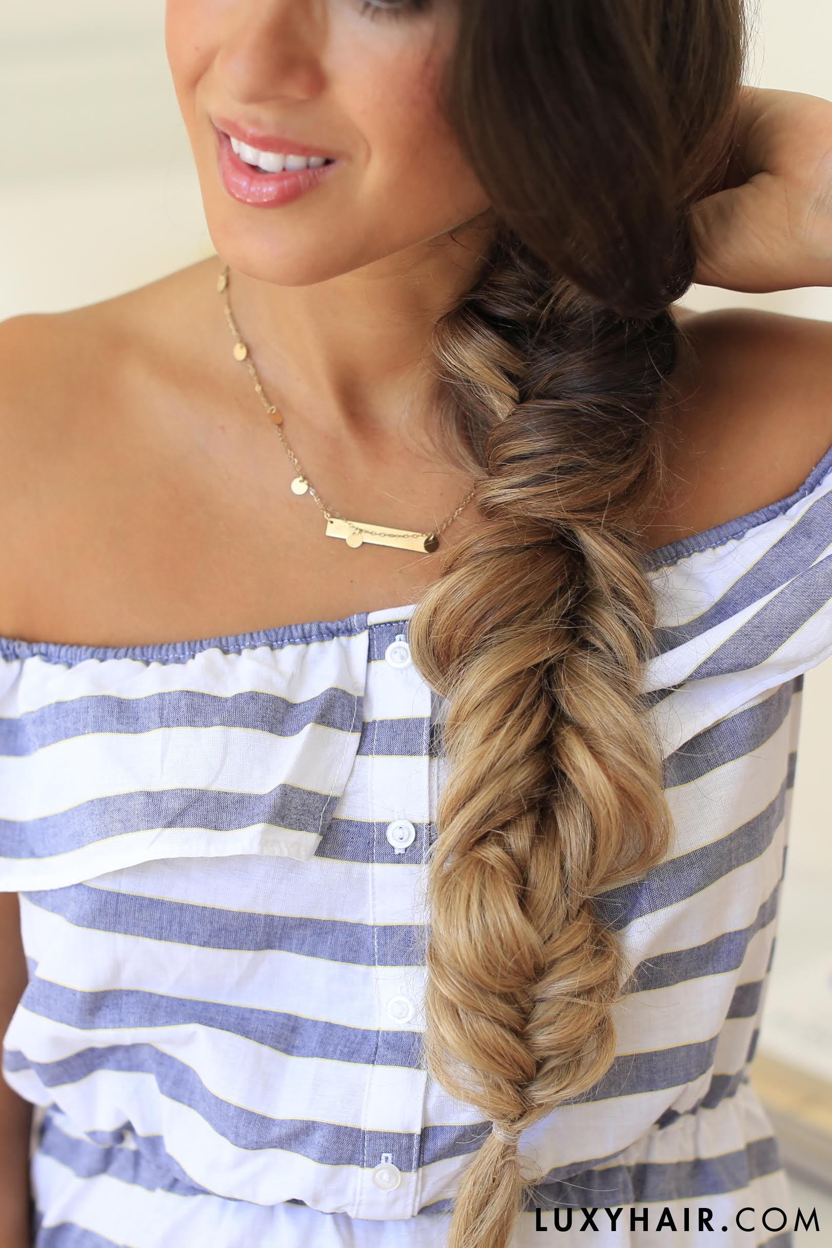 Fishtail Braid Hairstyle  Hair Ombre Blonde