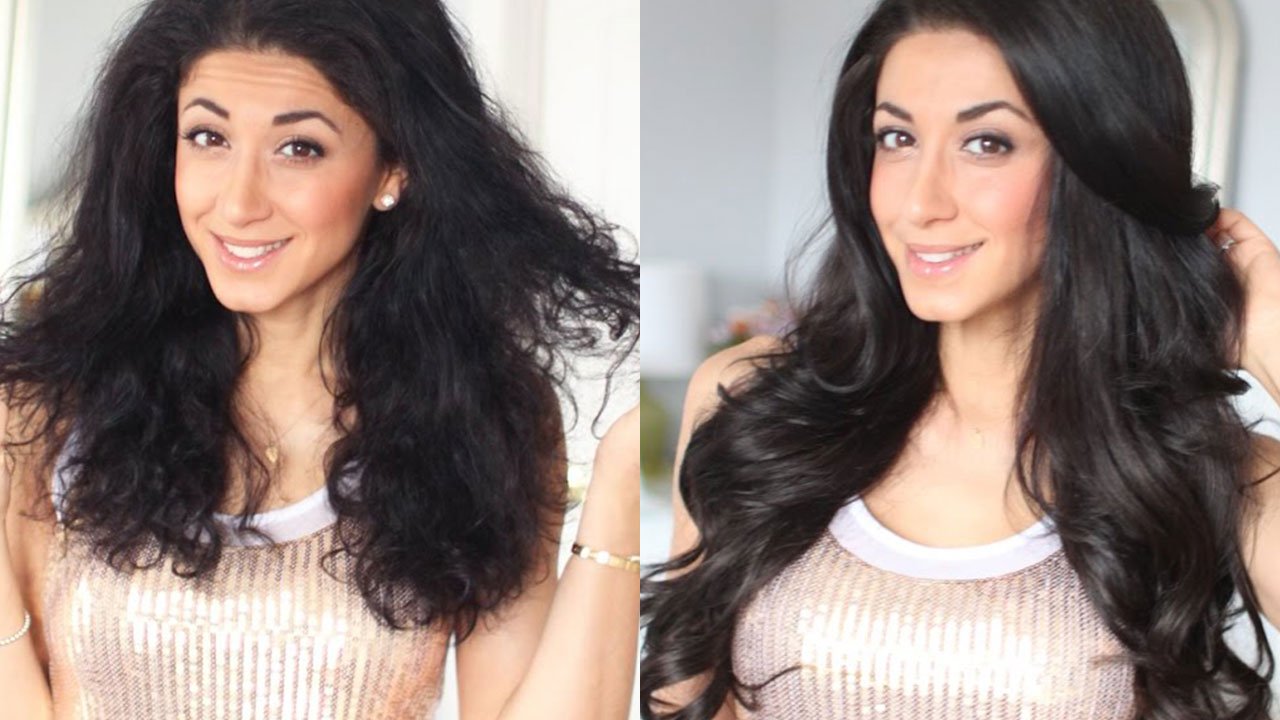 Frizzy Hair Blowout Routine + How To Blend Hair Extensions With Layered Hair
