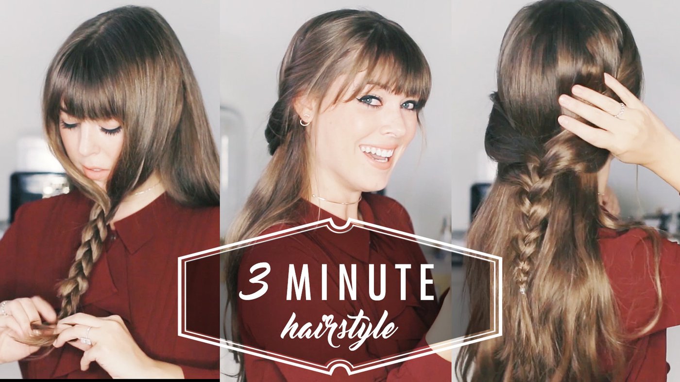 3 Minute Hairstyle: The Easiest Hairstyle You'll Ever Do