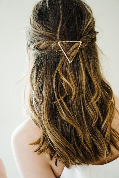 geometric hair clip