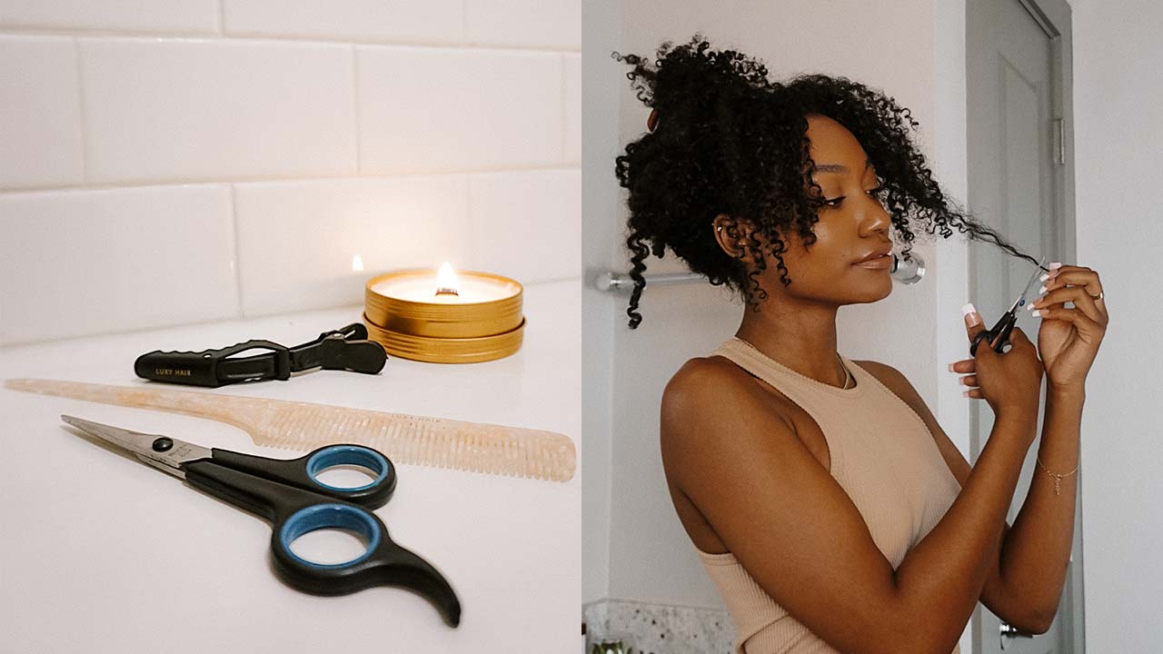 How To Trim and Cut Curly Hair From Home