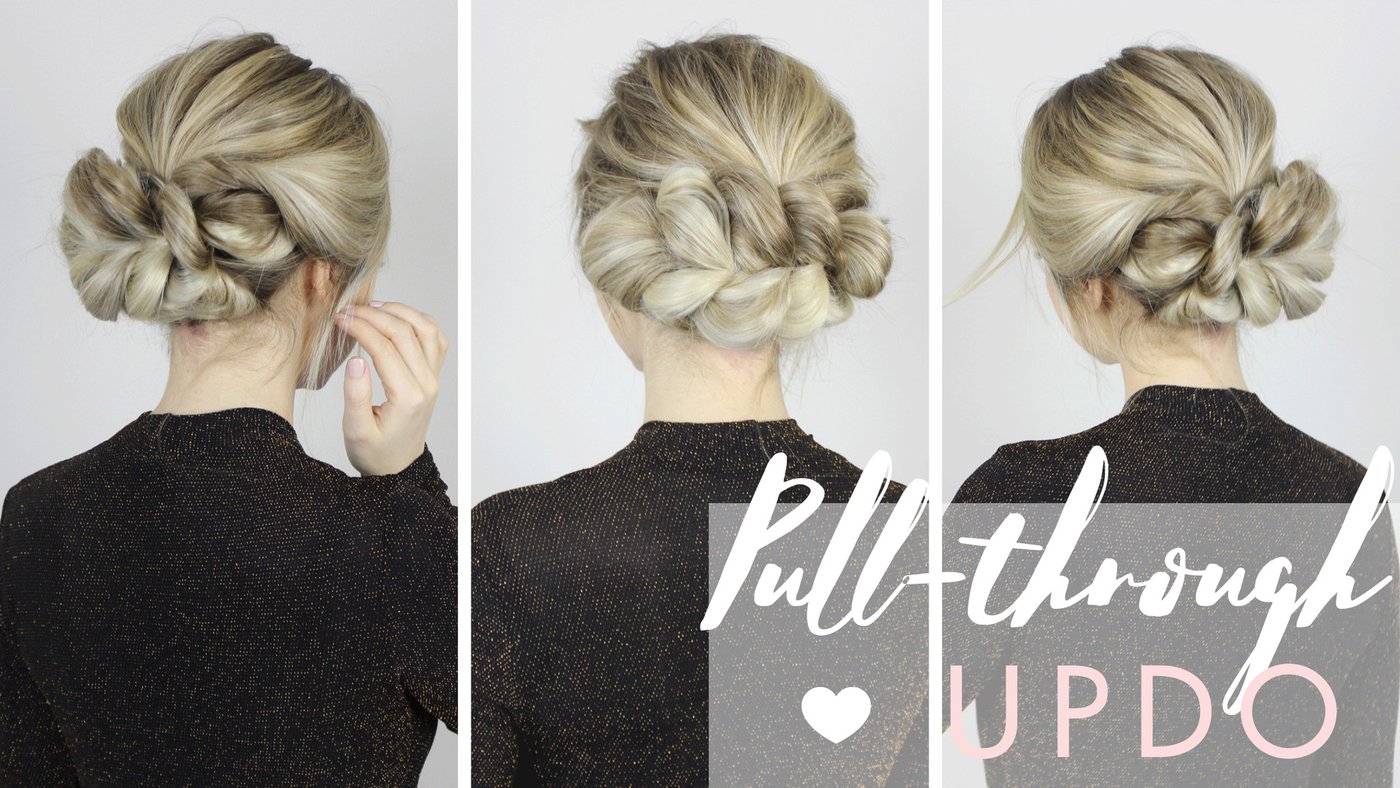 Pull-Through Updo: Cute Hairstyle For Wedding or Prom