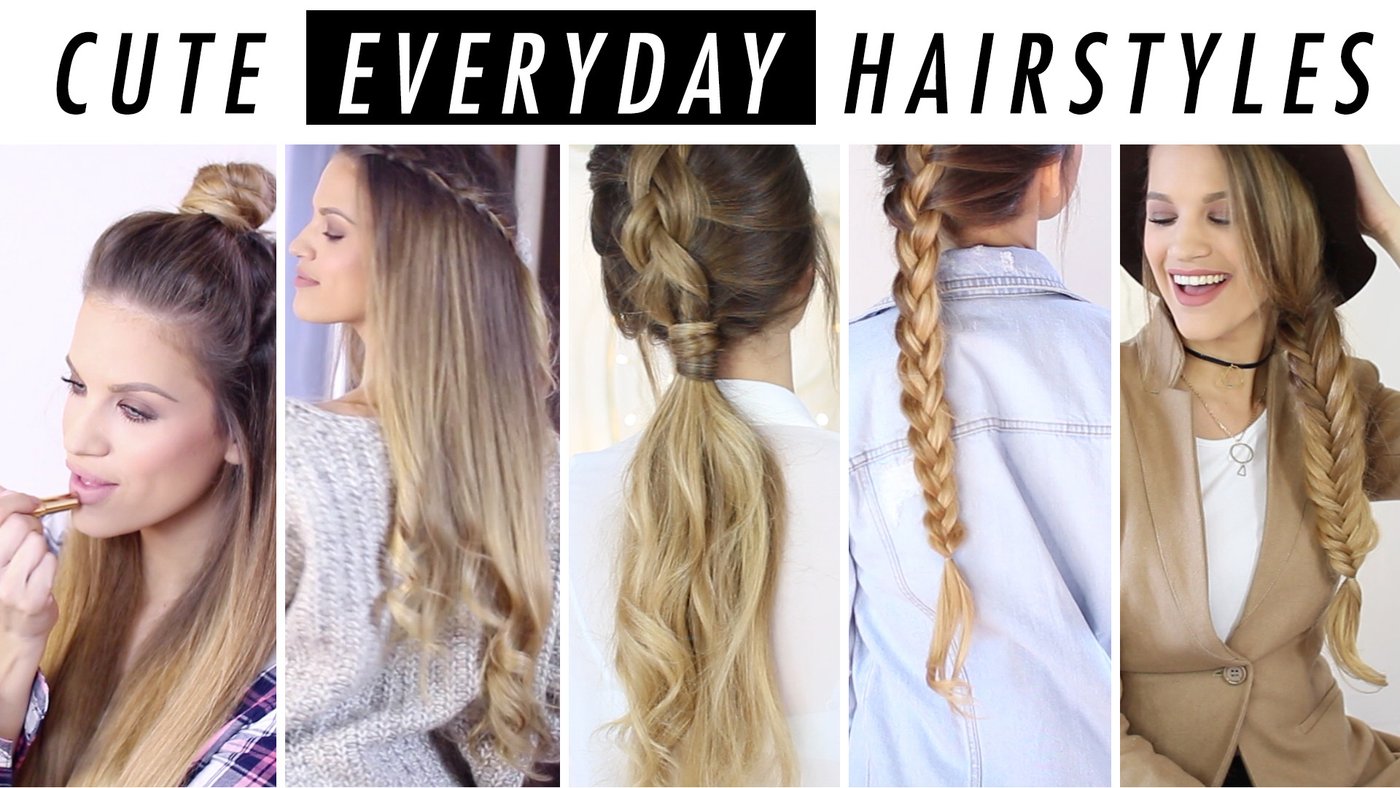 Everyday Hairstyle Ideas: 5 Days Of Hair  Outfit Inspo