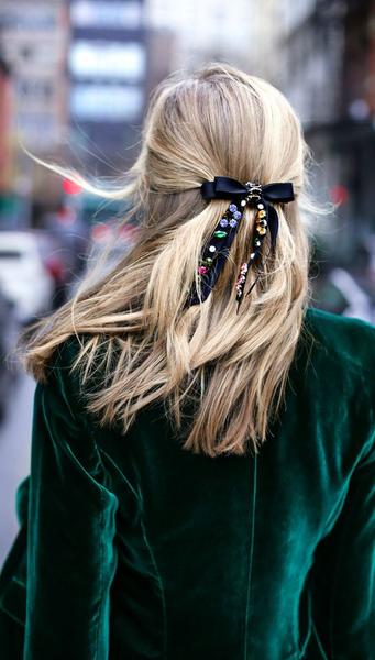 how to style hair bow