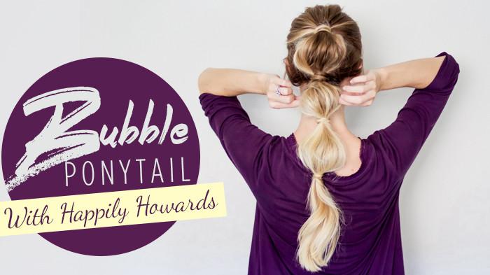 How To: Easy Bubble Ponytail Hairstyle