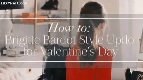 Brigitte Bardot Inspired Valentine's Day Updo