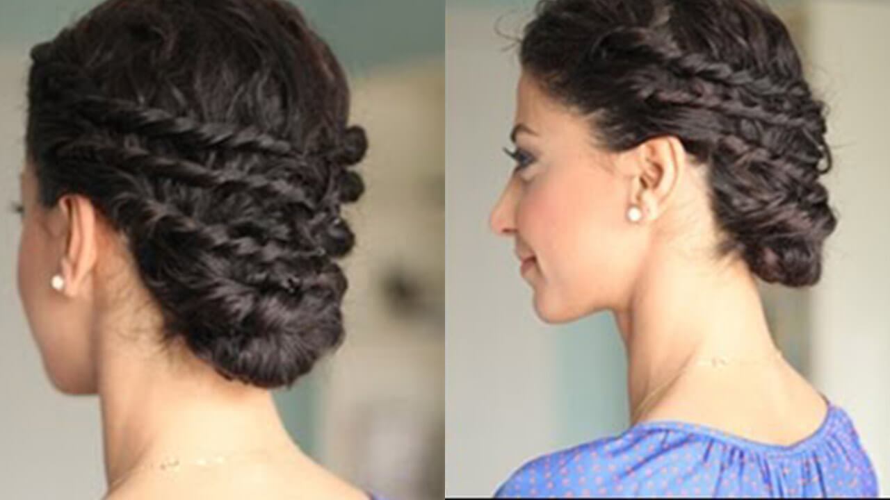 Easy Updo for Naturally Curly Hair