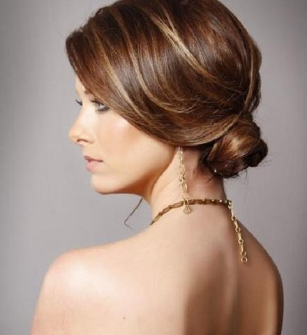 Updo hair style for wigs