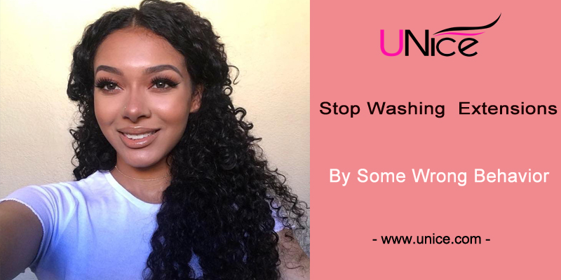 Stop washing virgin hair extensions by some wrong behavior, have you done?