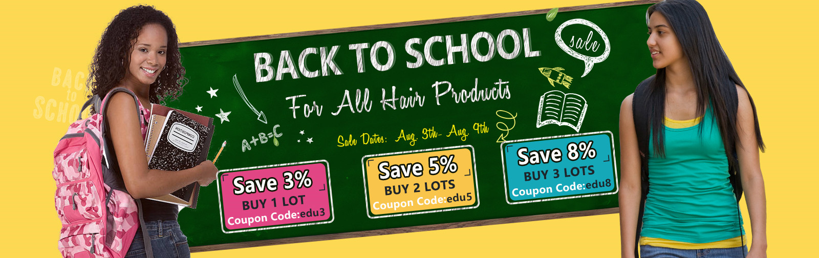 back t to school promotion
