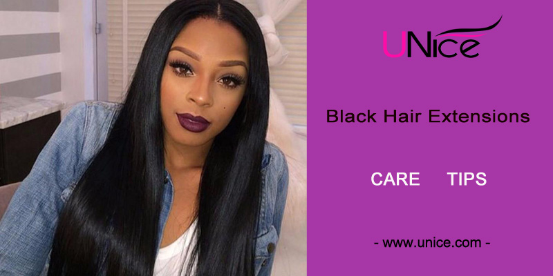 Black hair extensions care tips