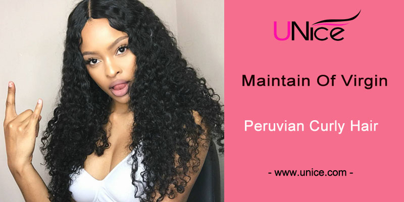 Maintain of peruvian curly hair