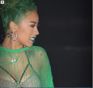 Keyshia Cole Rocks Green Hair And We Aren’t Sure How We Feel About It