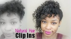 DIY Natural Hair Clip In Extensions With Kanekolon Braiding Hair
