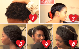 Romantic Natural Hairstyles for Valentine’s Day