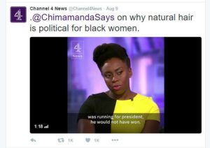 Nigerian-American Author Chimamanda Ngozi Adichie Says President Obama Would Have Lost If Michelle O