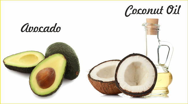Avocado and coconut oil