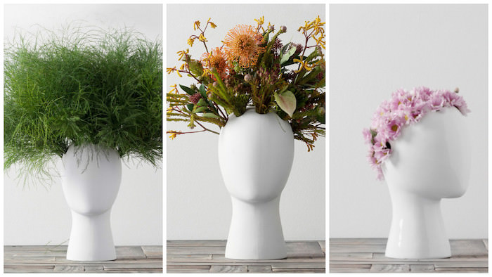 Yay or Nay Wig Vase Creatively Showcases Your Floral Arrangements