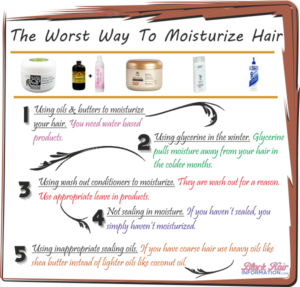 The Worst Way To Moisturize Hair - BHI Postcard Tips