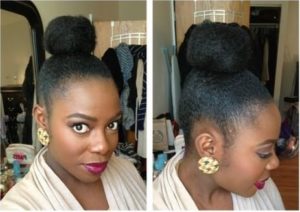 How To Get Your Natural Hair Bun Laid