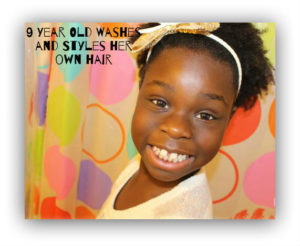 9 Year Old Washes And Styles Her Natural Hair Herself