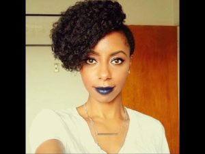 Edgy Updo On Natural Hair