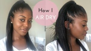 Air Drying Relaxed Hair