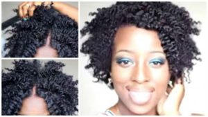 Shiny Twist Out On 4c Natural Hair