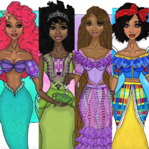 Saint Vincent Artist Reimagines Disney Princesses as Afro Caribbean