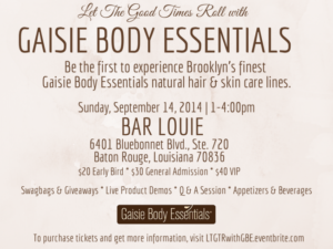 Let The Good Times Roll With Gaisie Body Essentials