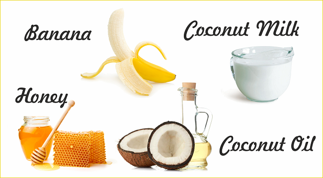 Banana coconut milk honey coconut oil