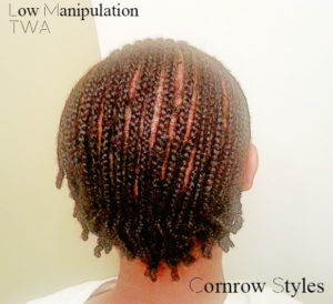 Corn Rows On TWA’s Are A Great Low Tension Protective Style
