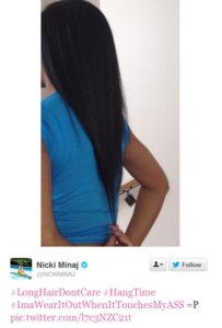 Nikki Minaj Tweets Her Natural Hair . . . Again