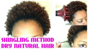 No Wash! Define And Go On Short Natural Hair Using The Shingling Method
