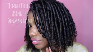 Hair Hack: Finger Coils with a Denman Brush [Must Watch]