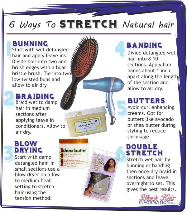 6 ways to stretch natural hair