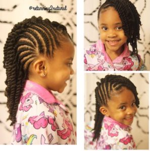 9 Cute Protective Styles From @Returning2Natural Perfect For Your Little Girl
