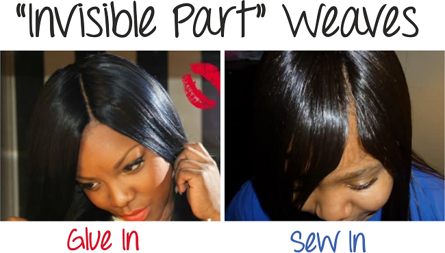 How To Do Invisible Part Weaves - Glue in and sew in methods