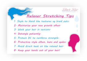 Tips On How To Stretch Your Relaxer - BHI Postcard Tips