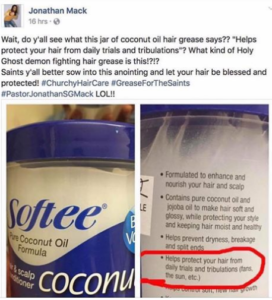 This Post About Coconut Oil Hair Conditioner Marketing Had Me in Stitches