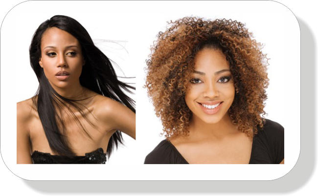 Curly and straight weaves protective styles