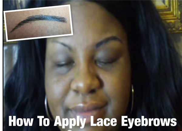 How to apply lace eyebrows