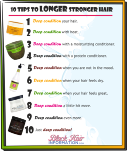 10 Tips To Longer Stronger Hair - BHI Postcard Tips