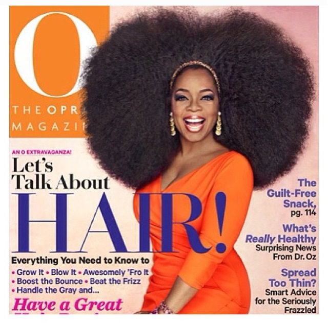 Oprah Rocks A 3.5lb Afro Wig For The Cover Of O Magazine