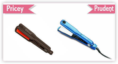 pricey vs prudent flat irons